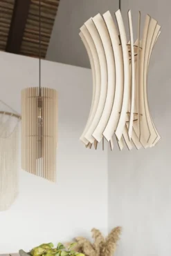 Lámpara colgante de madera ALEXIA, E27