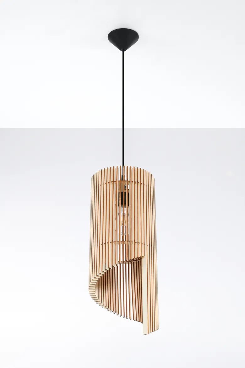 Lámpara colgante de madera ALEXIA, E27
