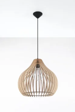 Lámpara colgante de Madera APRILLA, E27