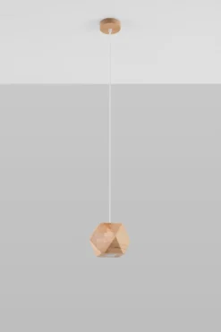Lámpara colgante de Madera Natural WOODY, GU10