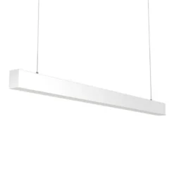 Lámpara colgante SERK, 70W, 200cm, 0-10V regulable, blanco