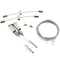 Lámpara colgante SERK, 70W, 200cm, 0-10V regulable, blanco