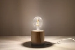 Lámpara de Madera para mesa SALGADO, E27