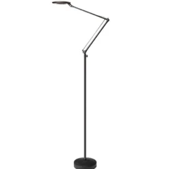 Lámpara de pie BRESSLO articulada, negro