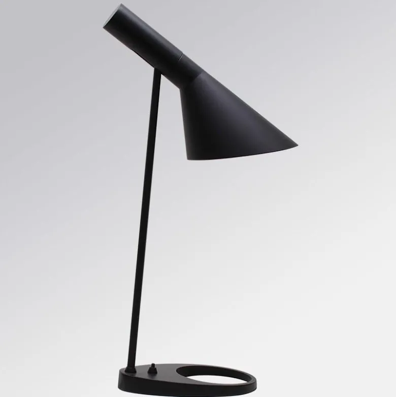 Lámpara JACOBSEN de mesa, réplica, Negro