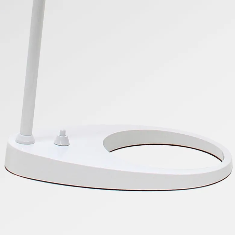 Lámpara JACOBSEN de mesa, réplica, Blanco