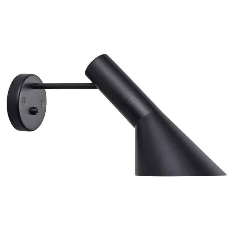 Lámpara Jacobsen de pared, réplica, Negro