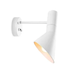 Lámpara JACOBSEN de pared, réplica, Blanco