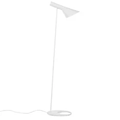 Lámpara JACOBSEN de pie, réplica, Blanco