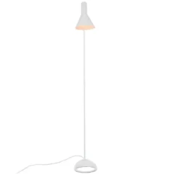Lámpara JACOBSEN de pie, réplica, Blanco