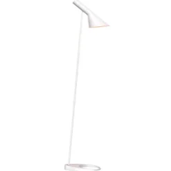 Lámpara JACOBSEN de pie, réplica, Blanco