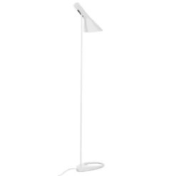 Lámpara JACOBSEN de pie, réplica, Blanco