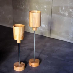 Lámpara Led de madera COPS