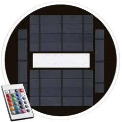 Lámpara LED SOLAR para piscinas Ø309mm, IP68, 36*02W, RGB