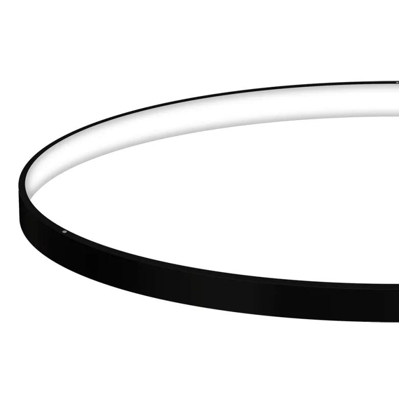 Luminaria colgante ELIX, 36W, negro, CCT Ajustable, Ø57cm