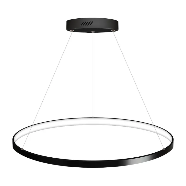 Luminaria colgante ELIX, 36W, negro, CCT Ajustable, Ø57cm