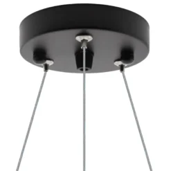 Luminaria colgante o superficie PUCK, Ø600mm, 50W, negro