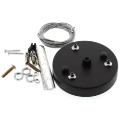 Luminaria colgante o superficie PULL, Ø600mm, 50W, negro