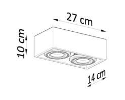 Luminaria de Madera QUATRO 2, GU10