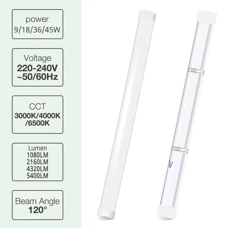 Luminaria Led de superficie SNOKE PRO, 45W, 150cm