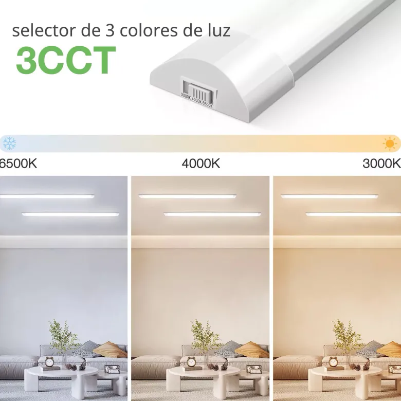 Luminaria Led de superficie SNOKE PRO, 45W, 150cm
