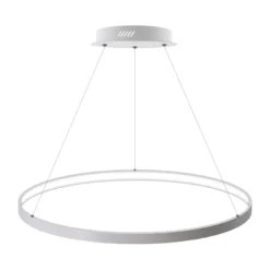 Luminaria superficie o suspendida CYCLE IN, 80W, blanco, Ø70cm