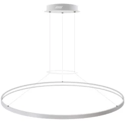Luminaria superficie o suspendida CYCLE IN, 120W, blanco, Ø100cm