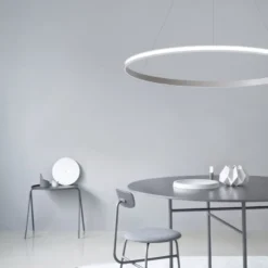 Luminaria superficie o suspendida CYCLE OUT, 95W, antracita, Ø100cm