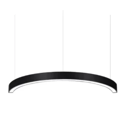 Luminaria superficie o suspendida MOON, 70W, radio 600mm, negro
