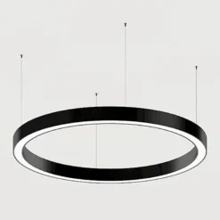Luminaria superficie o suspendida MOON, 160W, Ø1400mm, blanco