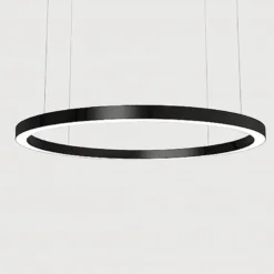 Luminaria superficie o suspendida MOON, 160W, Ø1400mm, blanco