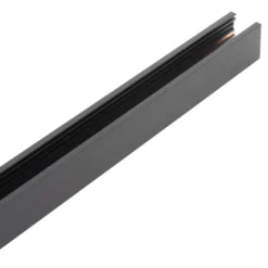 MAGNETIC TRACK 16mm Ultra Thin superficie Carril negro 1m