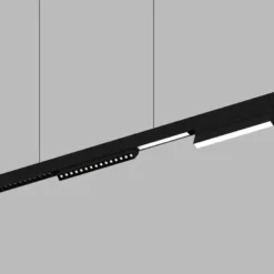 MAGNETIC TRACK 16mm Ultra Thin superficie Carril negro 1m