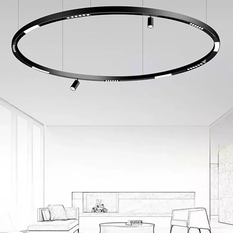 MAGNETIC TRACK ROUND Carril negro 900mm