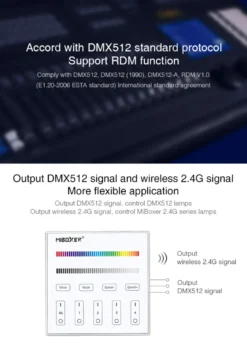 Master Control RGB, DMX512, 2.4Ghz RF