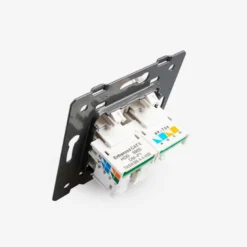 Mecanismo de empotrar Teléfono RJ11 + Red RJ45, blanco LIVOLO