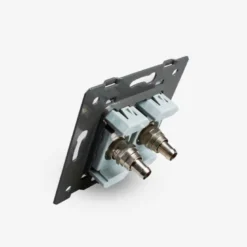 Mecanismo de empotrar 2x TV, negro LIVOLO