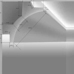 Moldura para Tira Led KB13, 2m