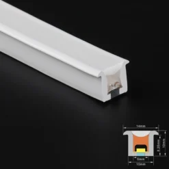 NEON Flex LED LUX COB 10x10mm, DC24V, 8,5W, 100cm, IP67, Corte Libre