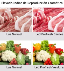 Pack 2 Bombillas E27 Led Profresh para Carnes y Frutas, 25W