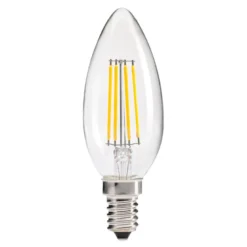 Pack 10 x Bombilla Filamento LED Vela E14 COB 4W