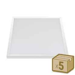 Pack 5 x Paneles Led de superficie 40W, 60x60 cm, chip led Osram