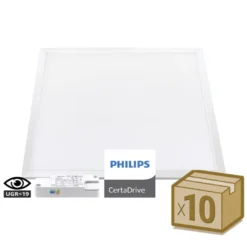 Pack 10 x Paneles LED 44W, 60X60cm, UGR<19, Driver Certadrive