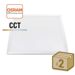 Pack 2 x Panel LED 48W-40W-36W-24W, 60x60cm, 4CCT, chip led Osram