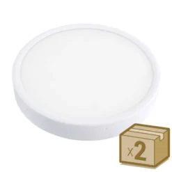 Pack 2 x Plafón Led FROSVIK 18W superficie