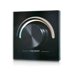 Panel frontal LB2836 DUAL, Ruleta pared, negro