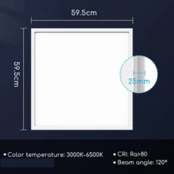 Panel LED Backlit DC24V, 40W, CCT, Chip Osram, 60x60cm