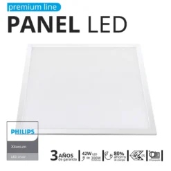 Panel LED 42W 60x60cm - Chip OSRAM + Driver Xitanium y Certificación ENEC05
