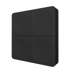 Panel RF mono K4, 4 zonas, negro