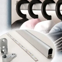 Perfil aluminio LOCKER, 2 metros
